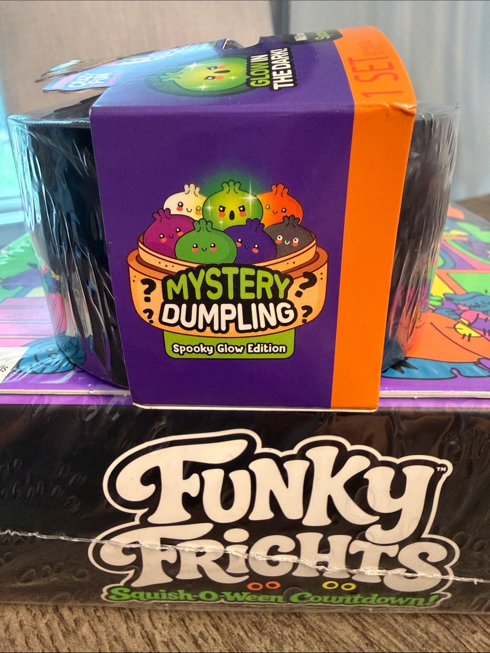 Needoh Funky Frights Squishy Halloween RMS Crazy Fun Spooky Glow Dumpling Bundle - Picture 5 of 5